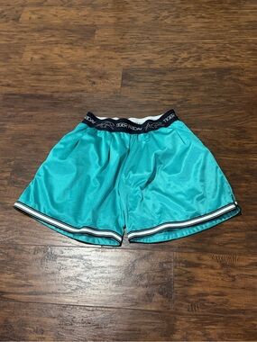 Tiger Friday Women's Teal, Black & White Shorts Size Adult Small